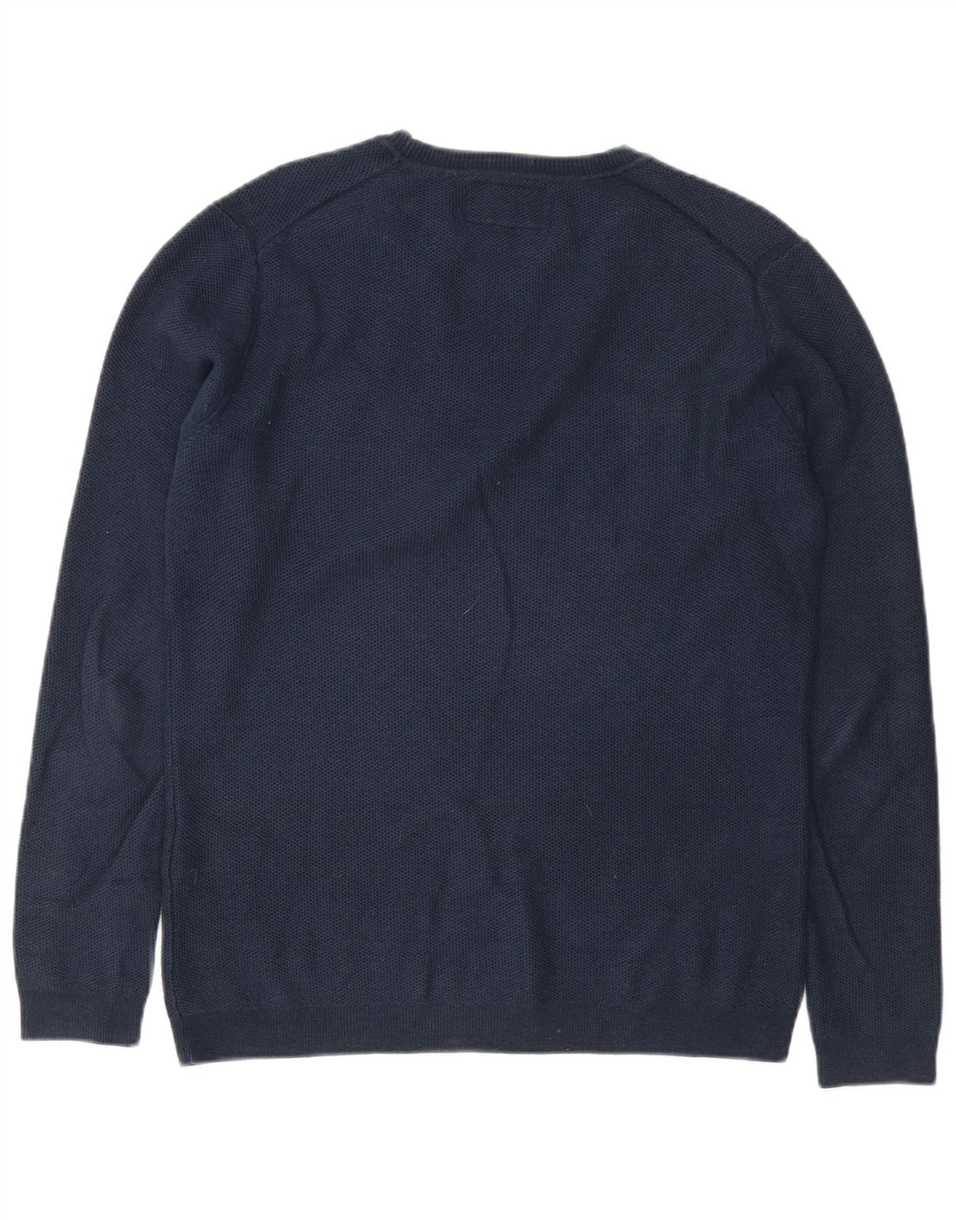 Superdry Mens Crew Neck Jumper Sweater Small Navy Blue Cotton