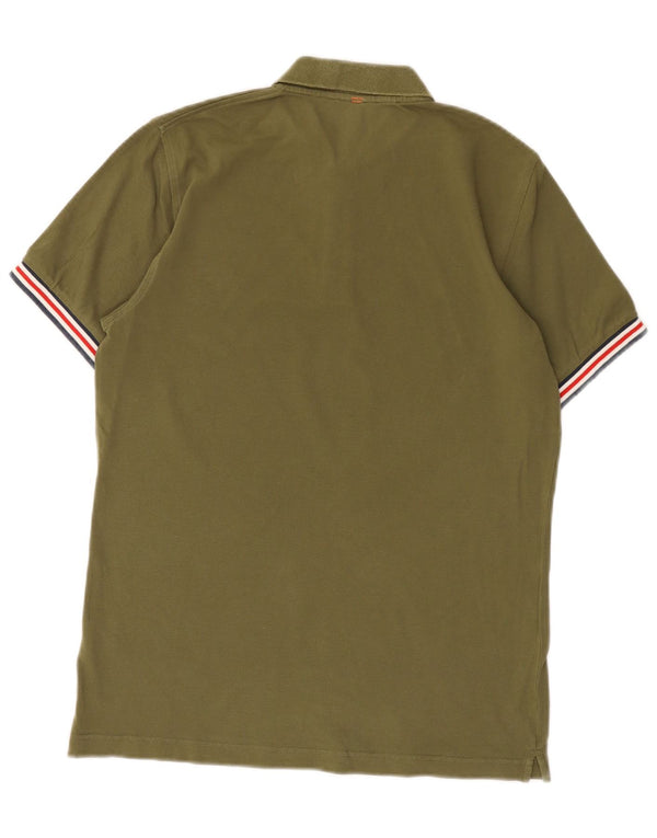 Sun68 Mens Polo Shirt Small Khaki Cotton