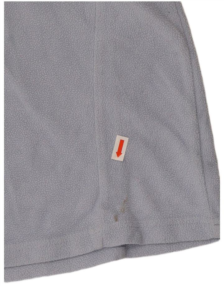 Columbia Womens Zip Neck Fleece Jumper UK 10 Small Blue Polyester
