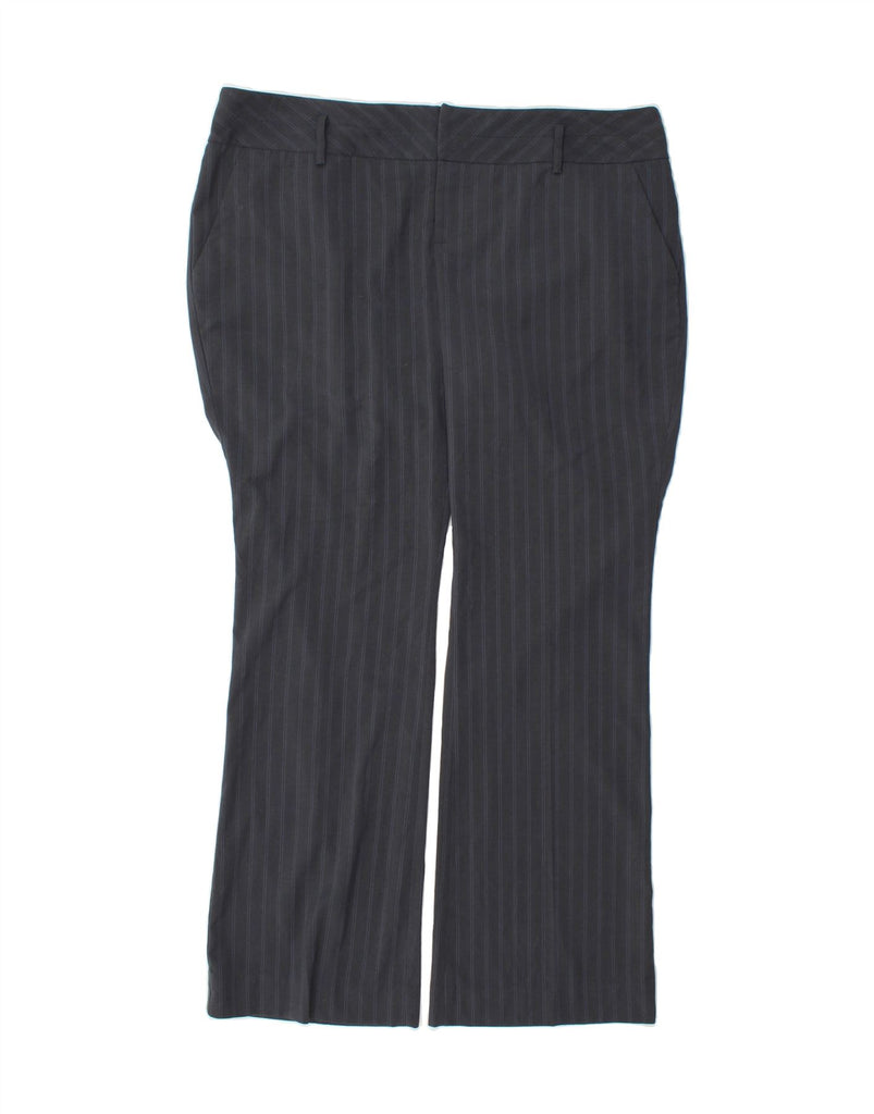 MOSSIMO Womens Bootcut Chino Trousers US 16 2XL W40 L32 Grey Pinstripe Vintage Mossimo and Second-Hand Mossimo from Messina Hembry 