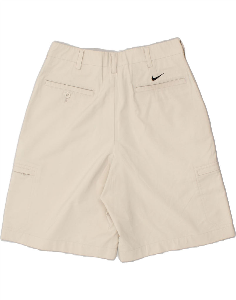 NIKE Mens Cargo Shorts W30 Medium Beige Polyester | Vintage Nike | Thrift | Second-Hand Nike | Used Clothing | Messina Hembry 