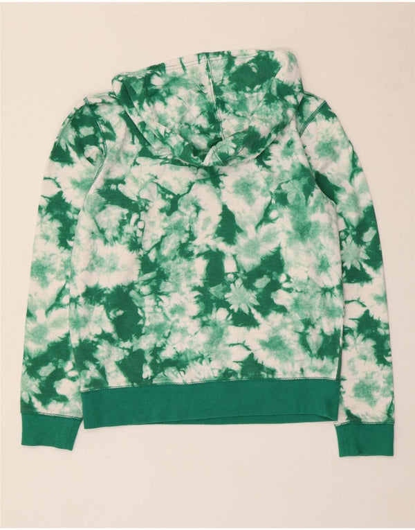 Champion Boys Graphic Hoodie Jumper 13-14 Years XL Green Tie Dye Cotton