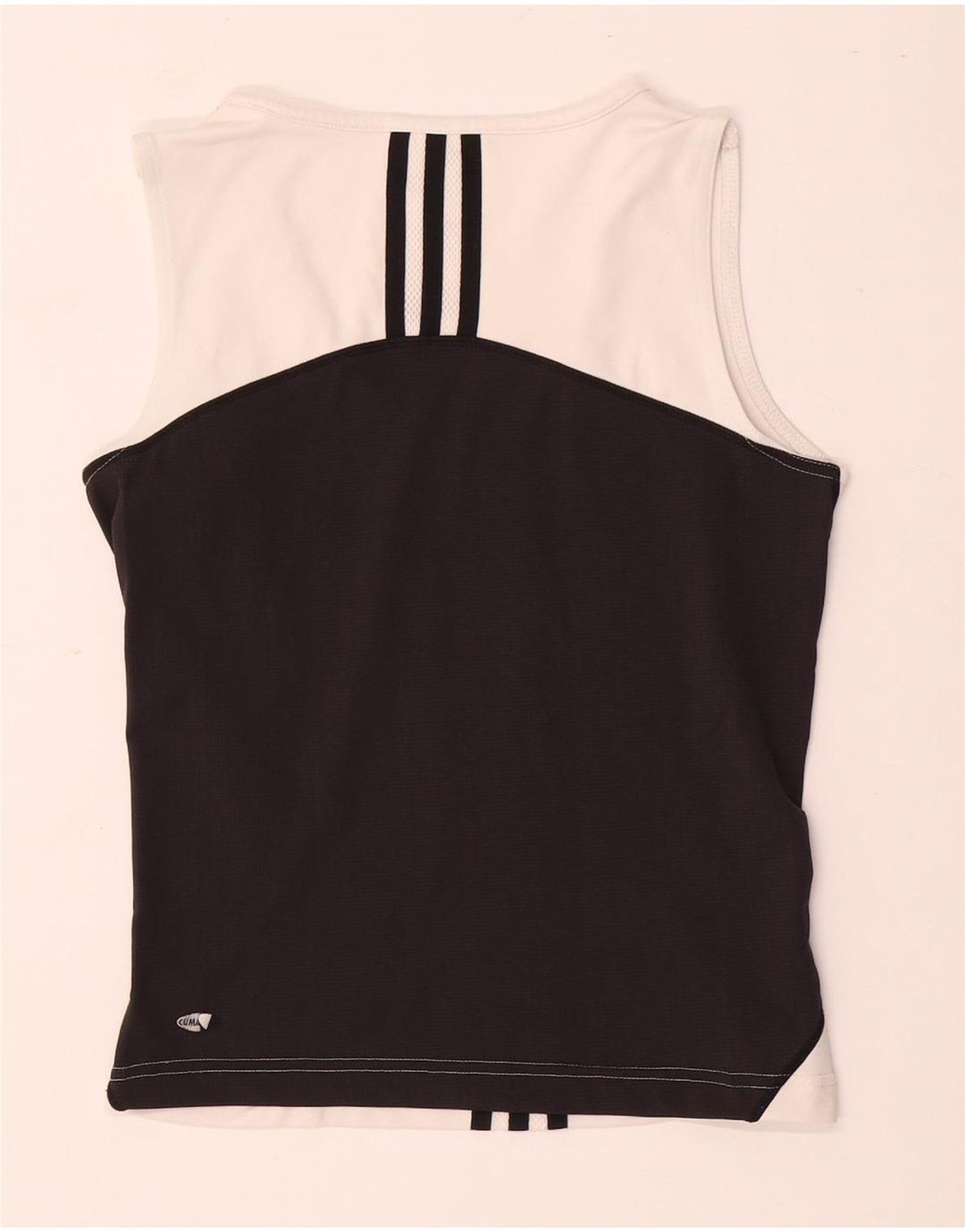 Adidas Womens Vest Top UK 12 Medium White Colourblock