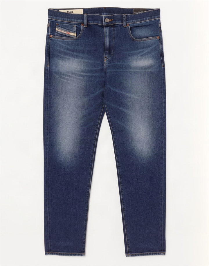 Diesel Mens Slim Jeans W34 L32 Blue Cotton