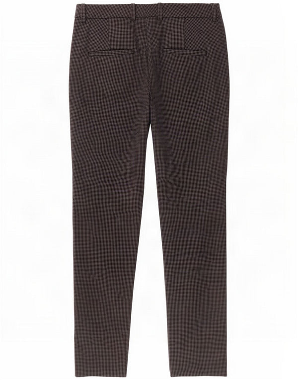 Zara Womens Straight Chino Trousers EU 40 Medium W30 L28 Grey Check