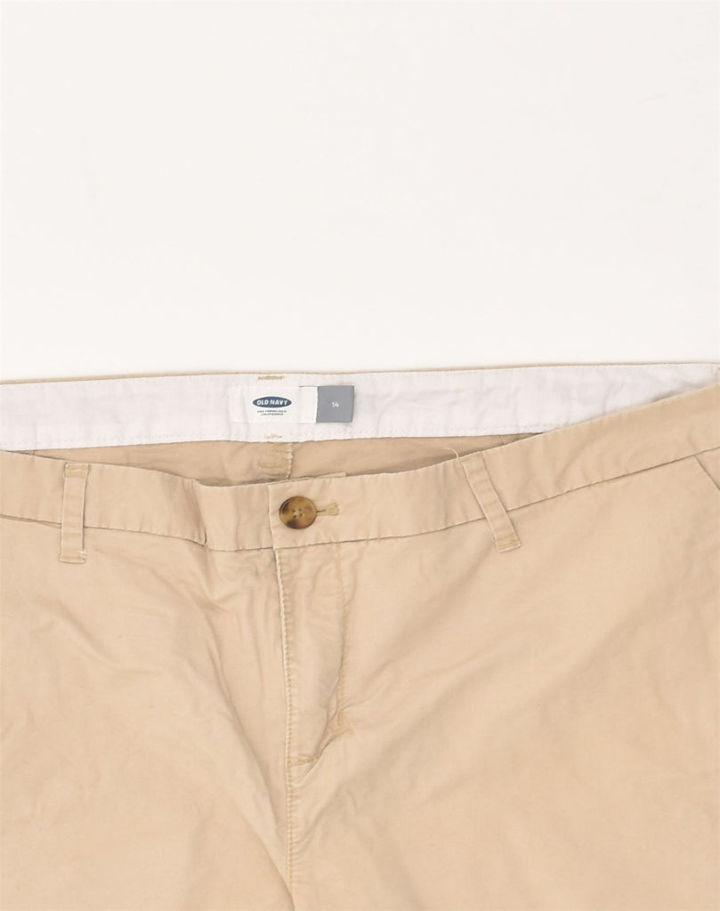 OLD NAVY Womens Chino Shorts US 14 XL W38 Beige Cotton | Vintage Old Navy | Thrift | Second-Hand Old Navy | Used Clothing | Messina Hembry 