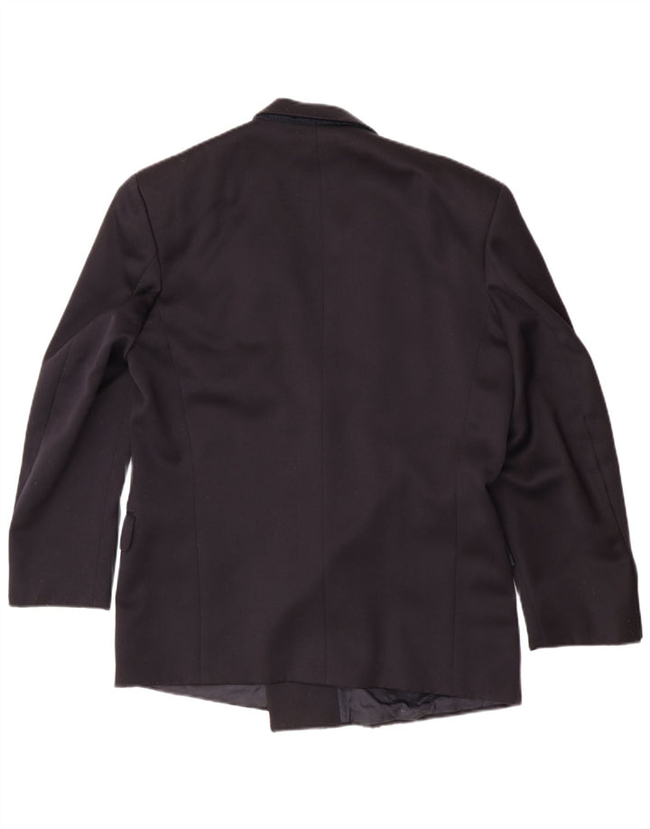 Hugo Boss Mens Double Breasted Blazer Jacket EU 48 Medium Navy Blue