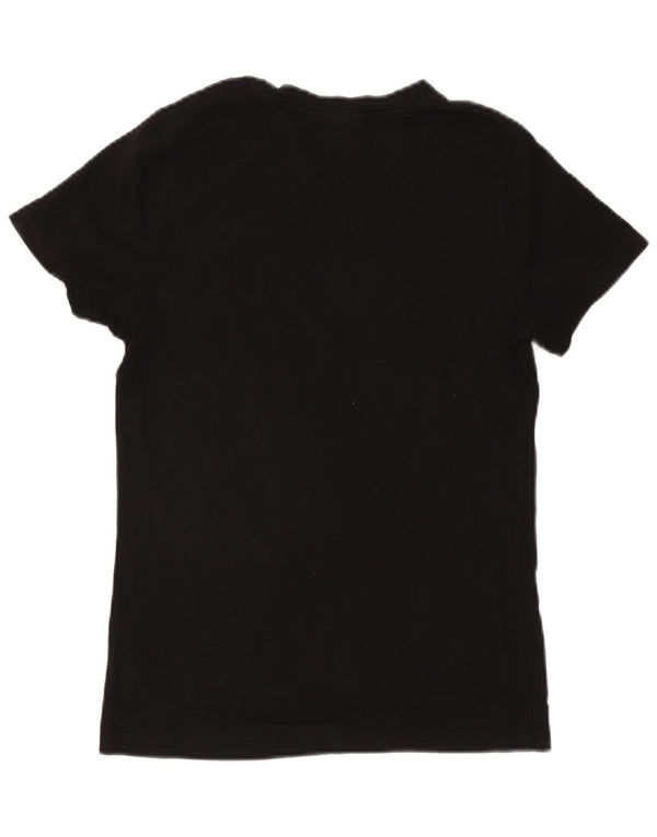 Puma Womens Graphic T-Shirt Top UK 14 Large Black