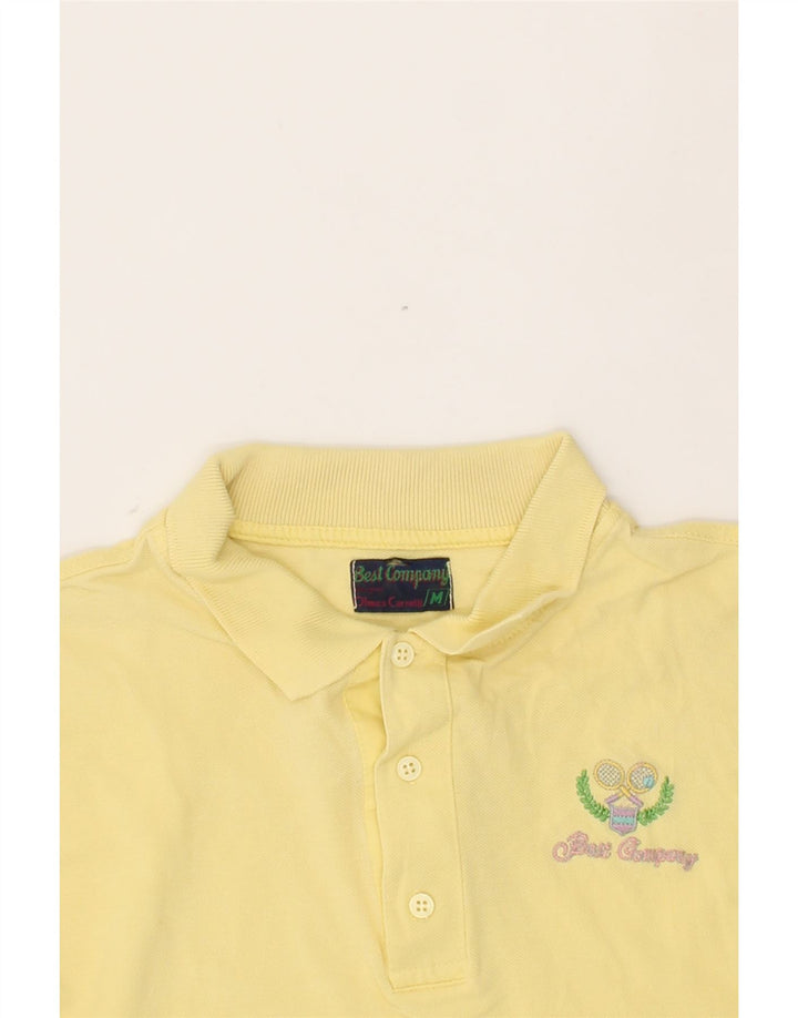 BEST COMPANY Mens Polo Shirt Medium Yellow Cotton Vintage Best Company and Second-Hand Best Company from Messina Hembry 