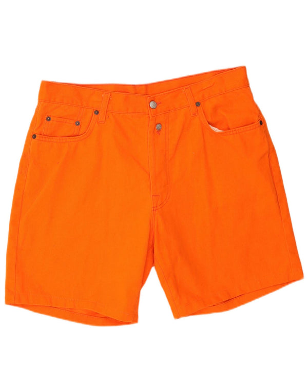 Replay Mens Casual Shorts W36 Large Orange Cotton