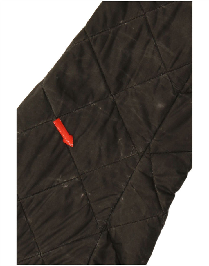 Barbour Boys Quilted Jacket 12-13 Years XL Khaki Polyamide