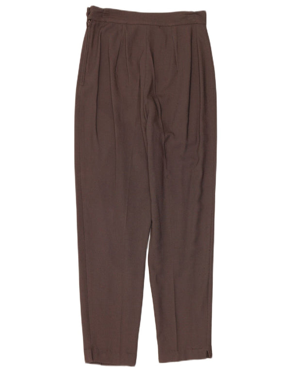 Via Dei Ciclamini Womens High Waist Suit Trousers IT 42 Medium W26 L28 Brow