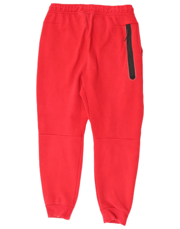 Nike Mens Tracksuit Trousers Joggers Large  Red Cotton Sports