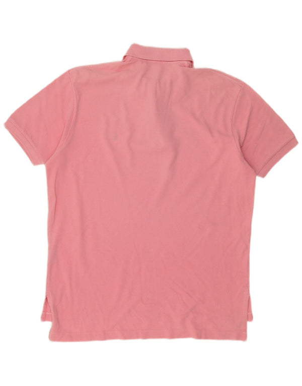 POLO RALPH LAUREN Mens Polo Shirt Large Pink Cotton