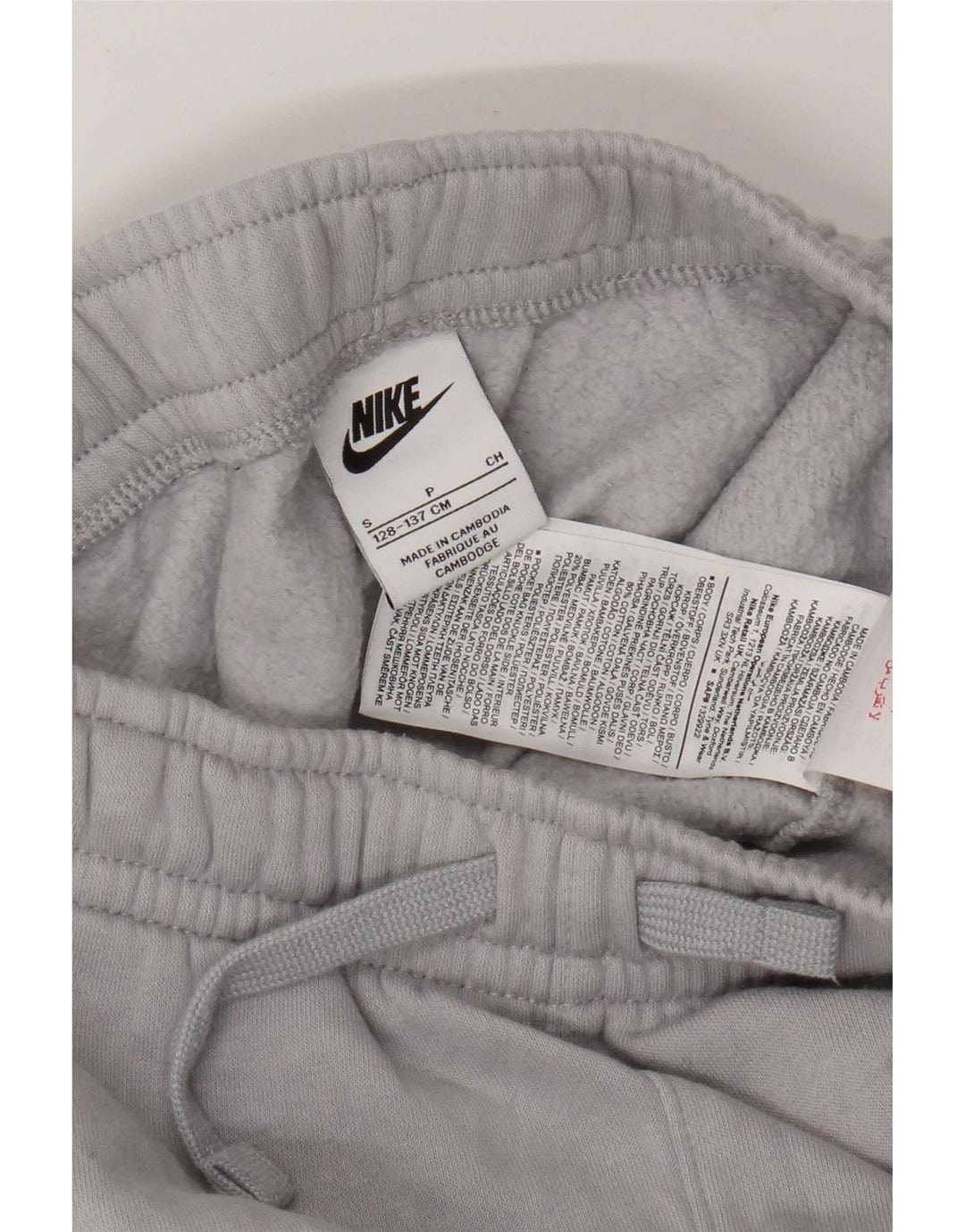 Nike Boys Cargo Tracksuit Trousers Joggers 8-9 Years Small Grey Cotton