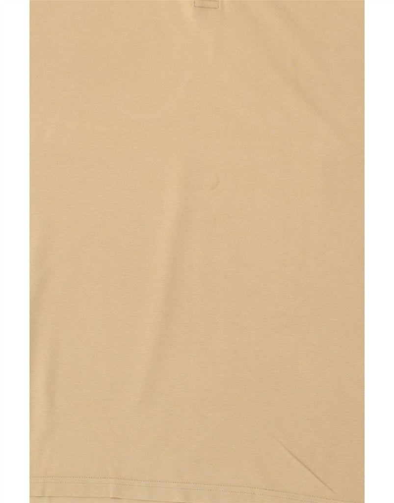 MASSIMO DUTTI Mens Polo Shirt Medium Beige | Vintage Massimo Dutti | Thrift | Second-Hand Massimo Dutti | Used Clothing | Messina Hembry 