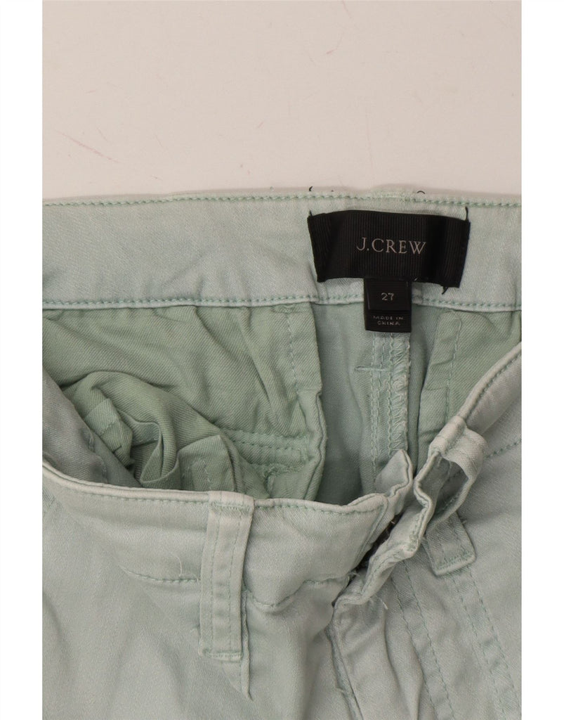 J. CREW Womens Skinny Chino Trousers W27 L27 Green Cotton Vintage J. Crew and Second-Hand J. Crew from Messina Hembry 