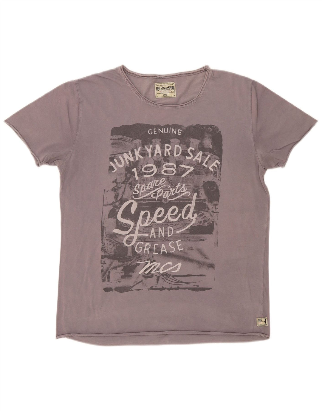 Marlboro Classics Mens Graphic T-Shirt Top Large Grey