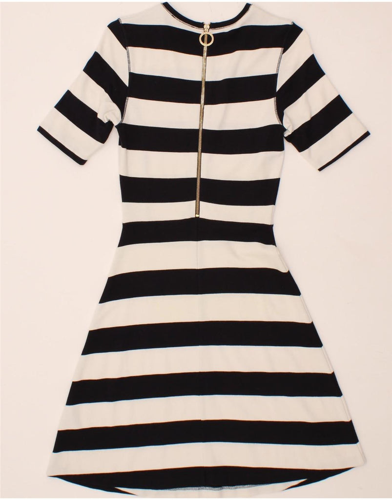 TOMMY HILFIGER Womens A-Line Dress UK 4 XS Navy Blue Striped Nautical Vintage Tommy Hilfiger and Second-Hand Tommy Hilfiger from Messina Hembry 