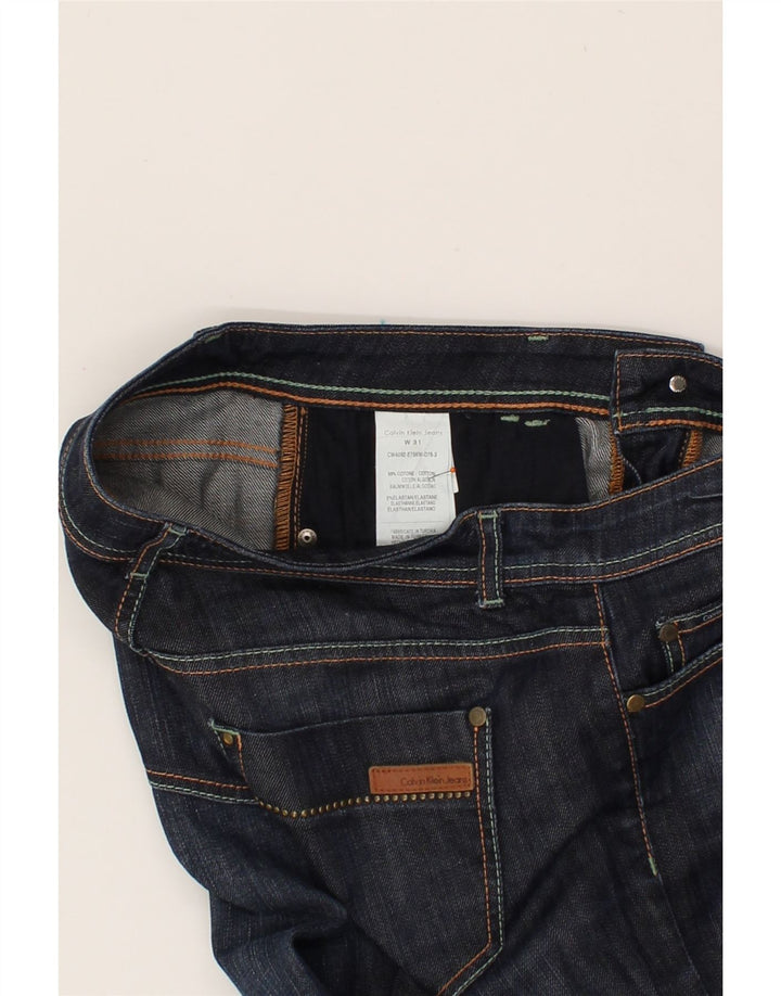CALVIN KLEIN Womens Slim Jeans W31 L31 Navy Blue Cotton Vintage Calvin Klein and Second-Hand Calvin Klein from Messina Hembry 