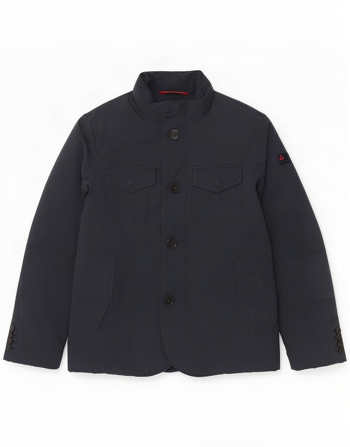 PEUTEREY Mens Padded Jacket UK 36 Small Navy Blue Polyester