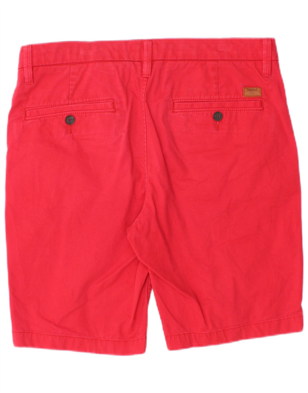 Timberland Mens Chino Shorts W31 Medium Red Cotton