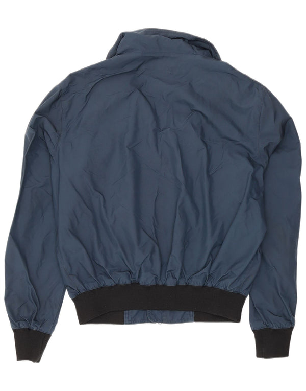 Refrigiwear Mens Rain Jacket UK 36 Small Navy Blue Colourblock Polyamide