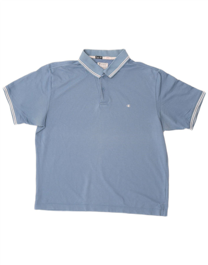 Champion Mens Easy Fit Polo Shirt Large Blue