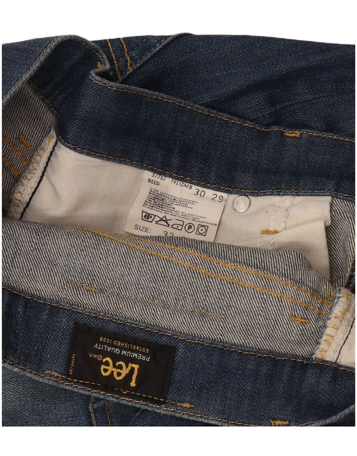 Lee Mens REED Bootcut Jeans W32 L34 Blue Cotton