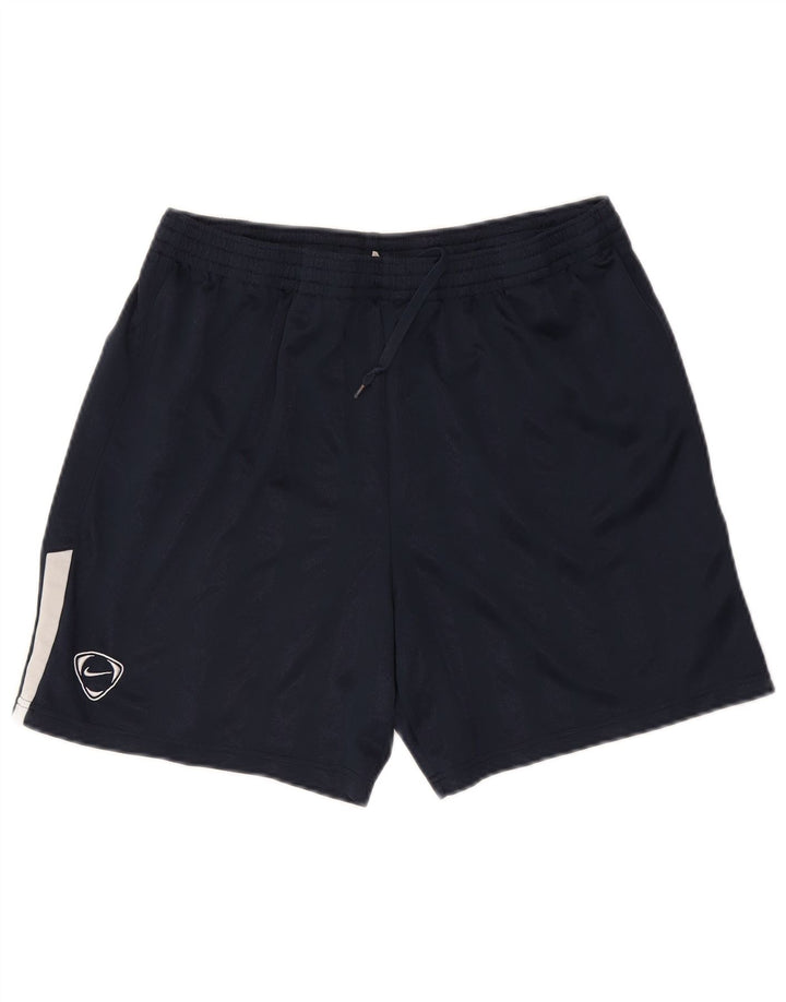 Nike Mens Sport Shorts Large  Navy Blue Polyester