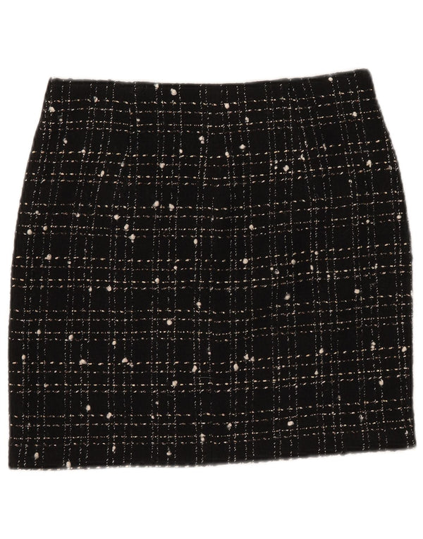 Liu Jo Womens Straight Skirt W28 Medium Black Check