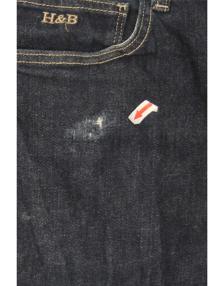 Harmont & Blaine Mens Tapered Jeans W44 L27 Navy Blue