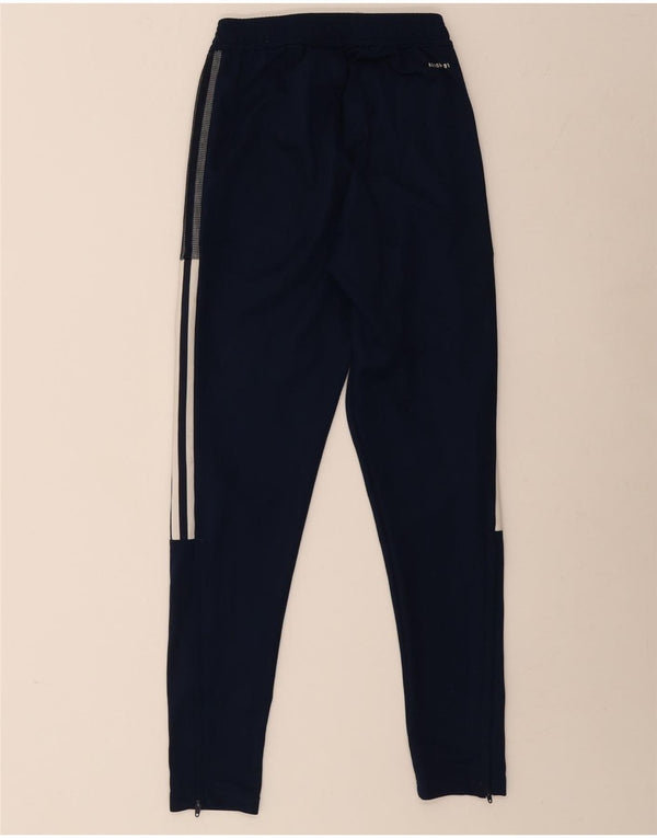 Adidas Mens Aeroready Tracksuit Trousers XS Navy Blue Polyester