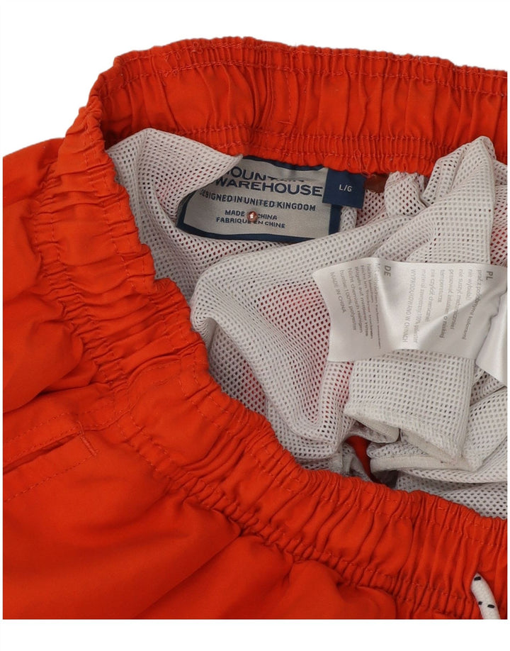 Mountain Warehouse Mens Swimming Shorts Large  Orange Polyester