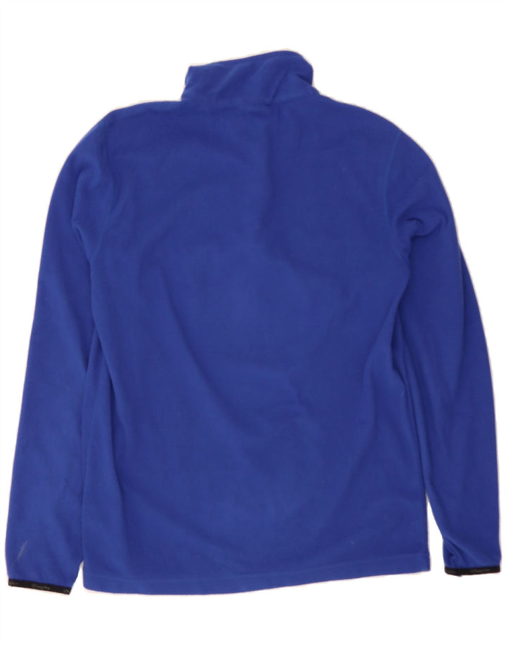 CHAMPION Mens Zip Neck Fleece Jumper Small Blue Vintage Champion and Second-Hand Champion from Messina Hembry 