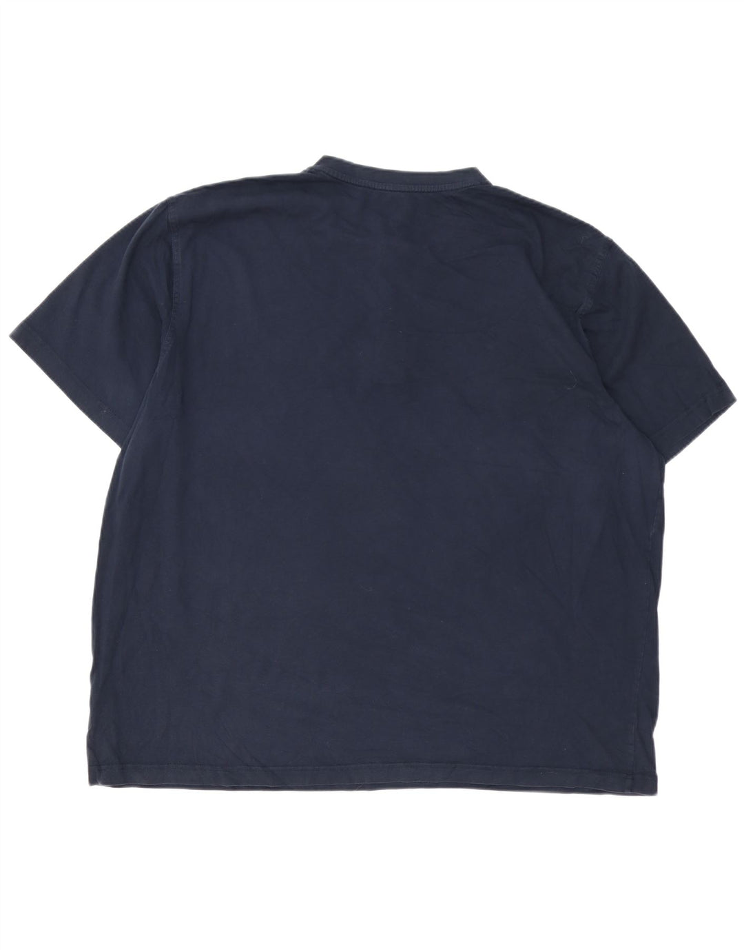 L.L.BEAN Mens T-Shirt Top 2XL Navy Blue Cotton