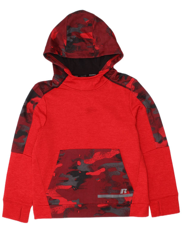 Russell Athletic Boys Full Tracksuit 7-8 Years Medium Red Polyester