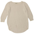 Oasis Womens Boat Neck Jumper Sweater UK 14 Medium White Cotton
