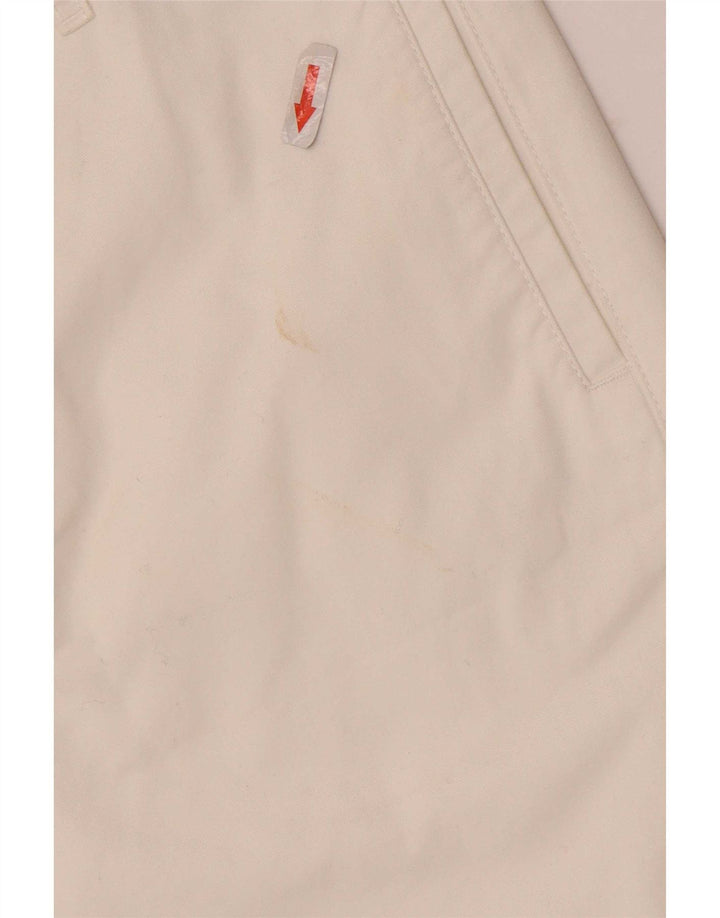 Slam Mens Custom Fit Chino Shorts IT 48 Medium W32  White Cotton
