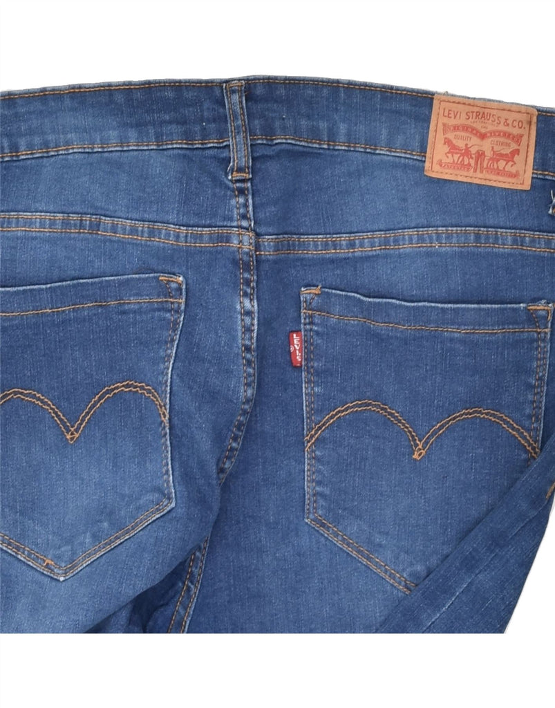 LEVI'S Womens 710 Super Skinny Jeans W34 L28 Blue Cotton | Vintage Levi's | Thrift | Second-Hand Levi's | Used Clothing | Messina Hembry 