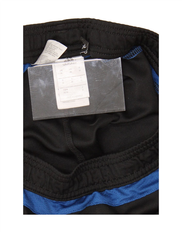 ADIDAS Mens Tracksuit Trousers Medium Black Polyester