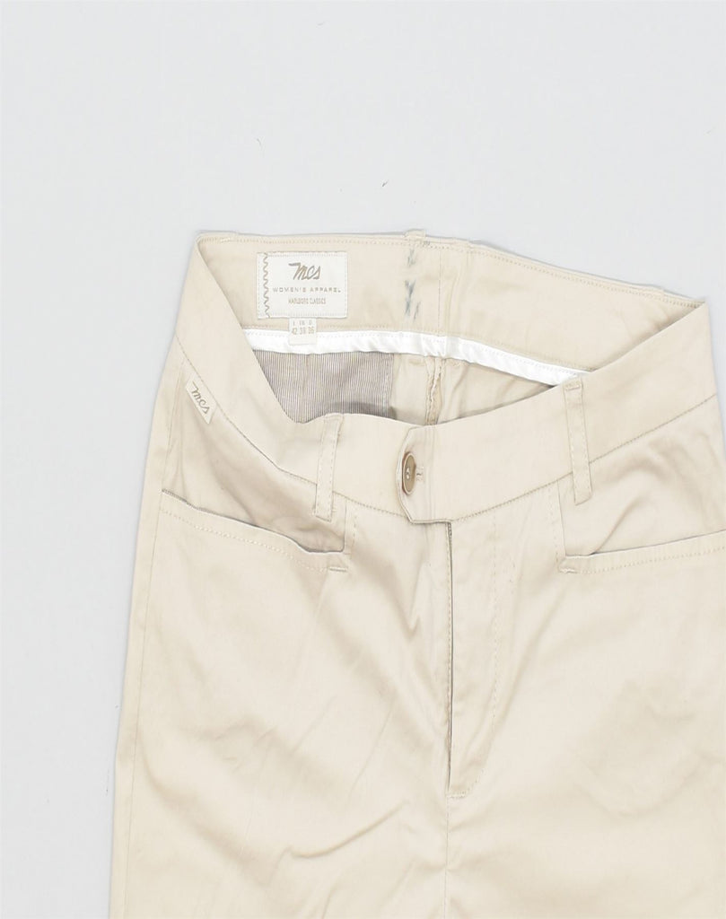 MARLBORO CLASSICS Womens Slim Casual Trousers IT 42 Medium W30 L27 Beige | Vintage | Thrift | Second-Hand | Used Clothing | Messina Hembry 