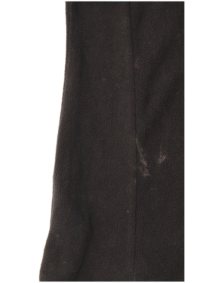 Columbia Womens Zip Neck Fleece Jumper UK 10 Small Black Polyester