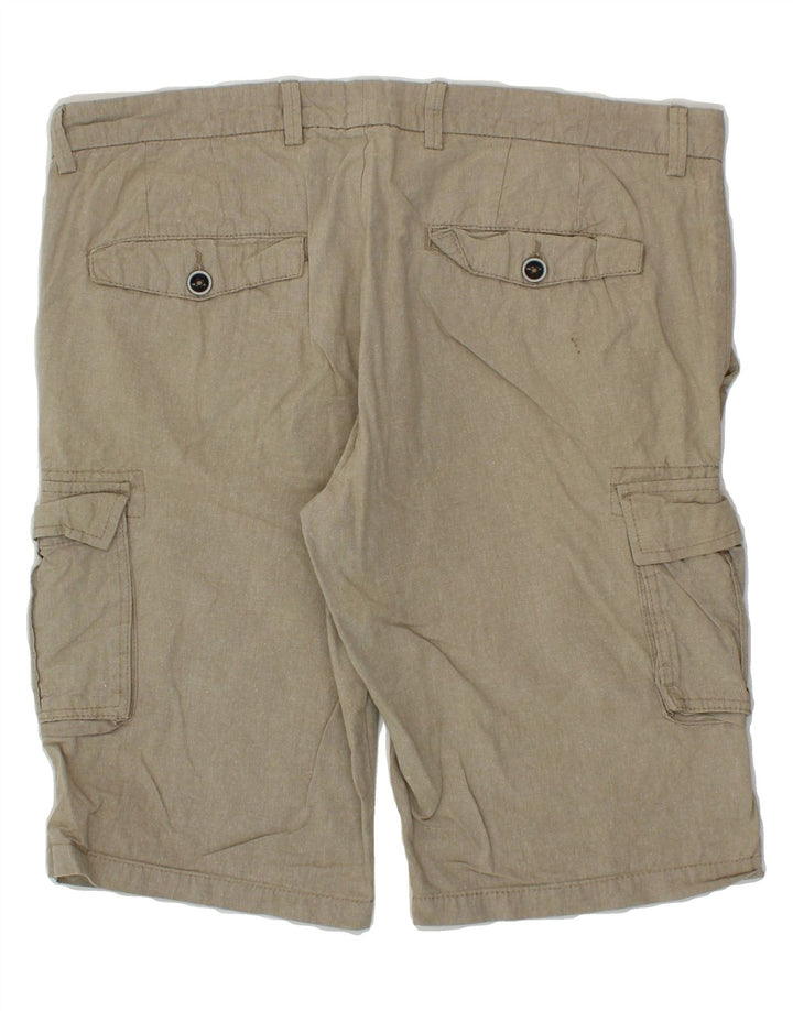 VINTAGE Mens Cargo Shorts W38 XL Beige Vintage Vintage and Second-Hand Vintage from Messina Hembry 