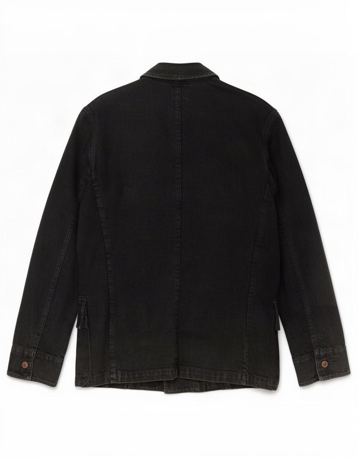 Gap Mens Denim Jacket UK 38 Medium Black Cotton