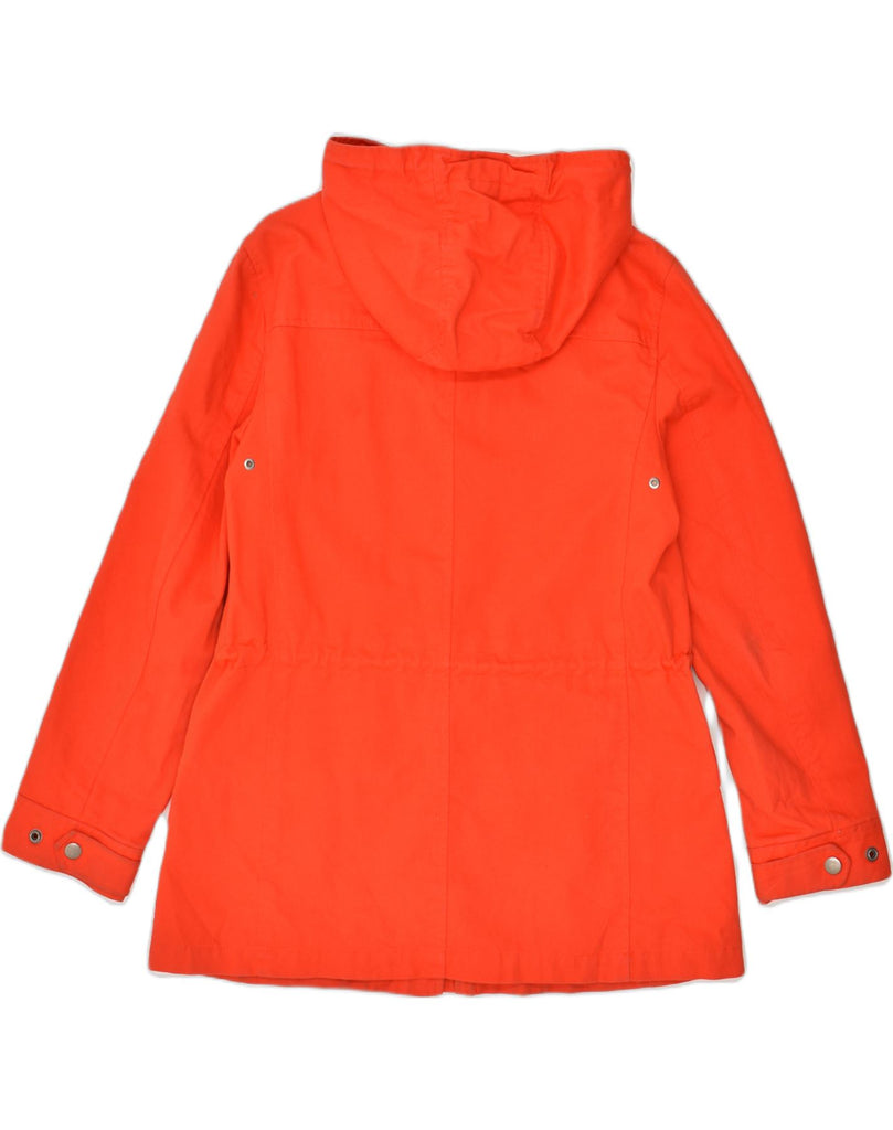 GAP Womens Hooded Overcoat UK 8 Small Orange Cotton | Vintage Gap | Thrift | Second-Hand Gap | Used Clothing | Messina Hembry 