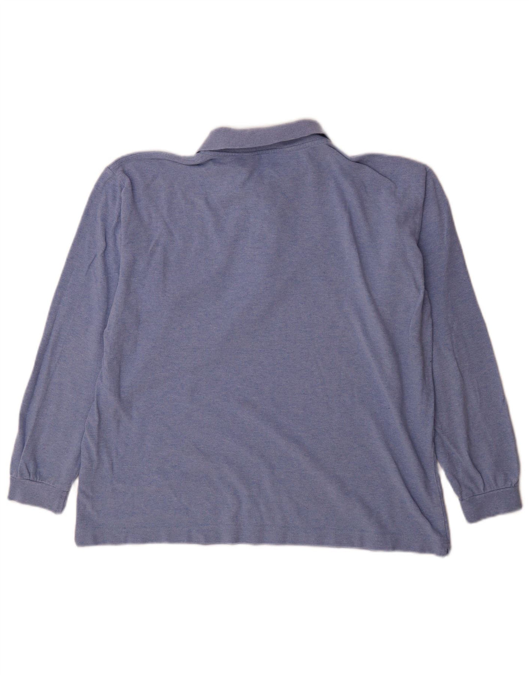 Kappa Mens Long Sleeve Polo Shirt Large Blue Cotton