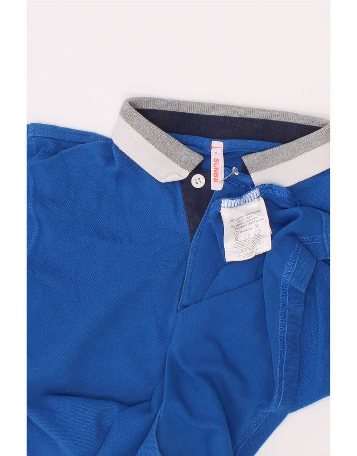 Sun68 Boys Rugby Polo Shirt 5-6 Years Blue Cotton