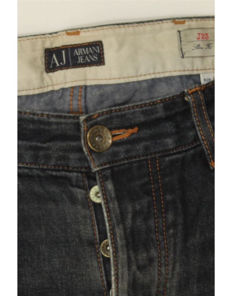 ARMANI Womens Slim Jeans W34 L34  Blue Cotton Vintage Armani and Second-Hand Armani from Messina Hembry 