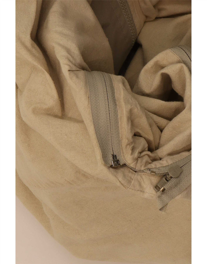 Vintage Mens Hooded Utility Jacket UK 40 Large Beige